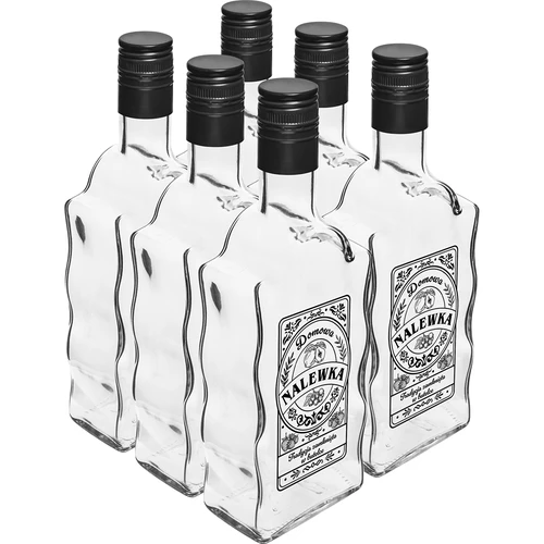 Bottiglia Klasztorna 500 ml con tappo a vite, stampa "Nalewka", 1 pz. - 4