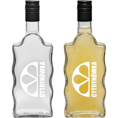 Bottiglia Klasztorna 500 ml con tappo a vite e stampa “Cytrynówka” modello 2 - 3