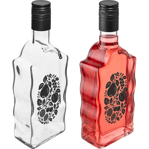 Bottiglia Klasztorna 500 ml con tappo a vite e stampa “Frutti” modello 1 - 4