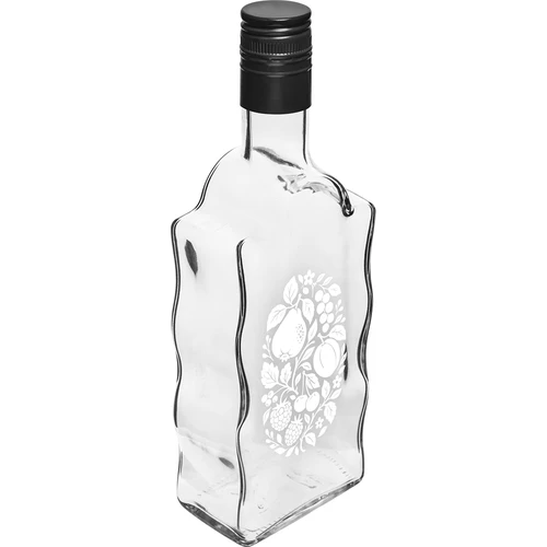 Bottiglia Klasztorna 500 ml con tappo a vite e stampa “Frutti” modello 1