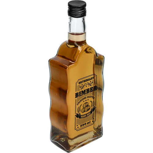 Bottiglia Klasztorna 500 ml con tappo a vite, stampa “Bimber”, 1 pz. - 2
