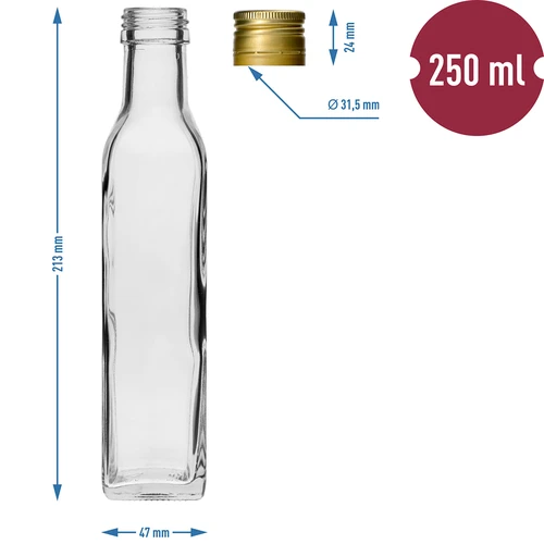 Bottiglia Maraska 250 ml con tappo, 6 pz. - 7