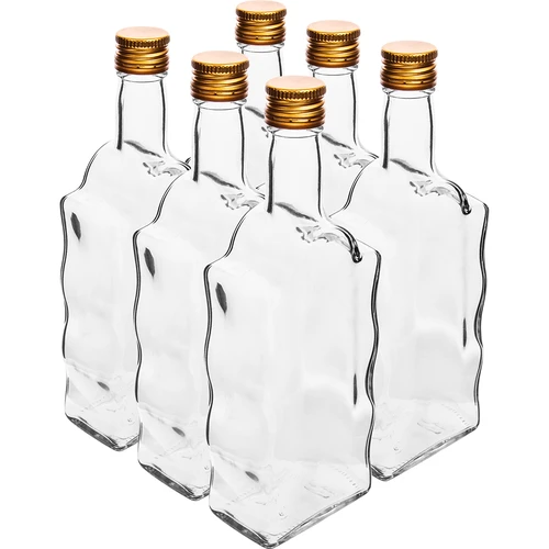 Bottiglia Monastica 500 ml, con tappo, bianca - 6 pezzi  - 1 
