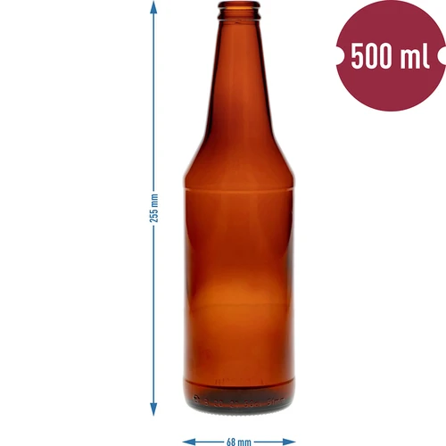 Bottiglia per birra 0,5 L - confezione da 8 pezzi - 4