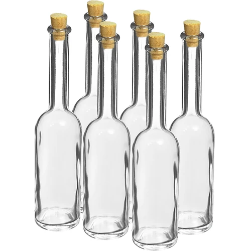 Bottiglia per liquore 100 ml 6 pz + 6 tappi  - 1 