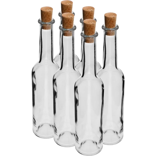 Bottiglia per liquore 350 ml 6 pz + 6 tappi  - 1 