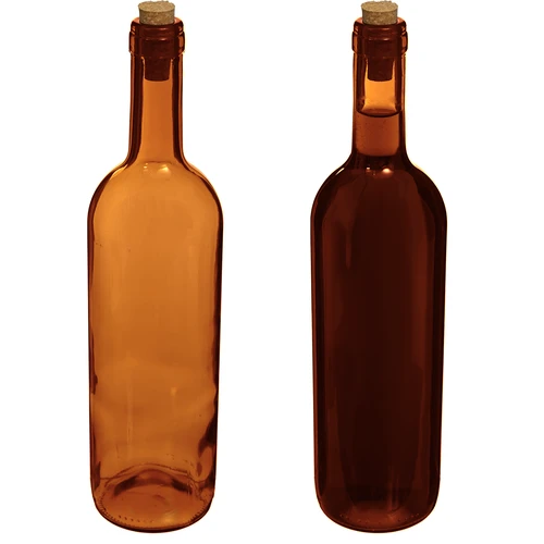 Bottiglia per vino 0,75 L marrone - confezione da 8 pezzi - 5