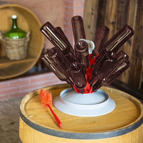 Bottiglia per vino 0,75 L marrone - confezione da 8 pezzi - 8
