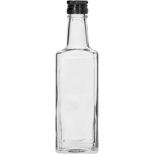 Bottiglia Receptura 250 ml, con tappo nero, 1 pz.