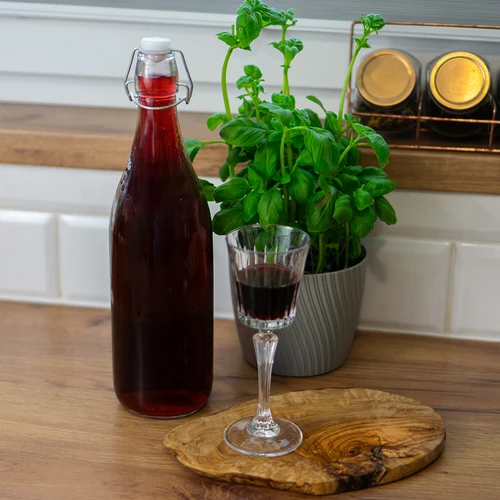 Bottiglia rotonda 1 L con chiusura ermetica - 3