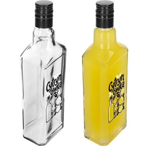 Bottiglia Tynktura 500 ml con stampa “Cytrynówka” e tappo a vite - 4