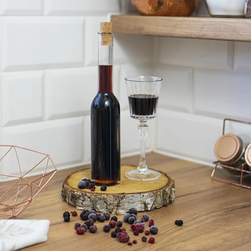 Bottiglie per liquore 200 ml, 6 pz + 6 tappi 23/18 - 10