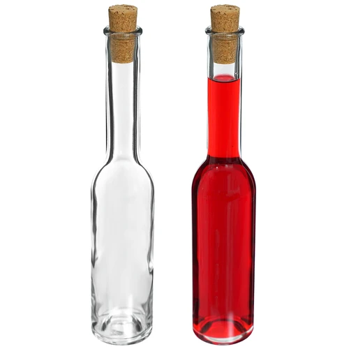 Bottiglie per liquore 200 ml, 6 pz + 6 tappi 23/18 - 6