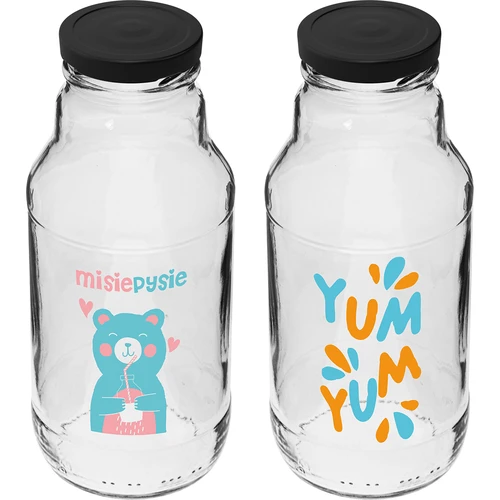 Bottiglie twist-off 330 ml con tappo Ø 43 mm e stampa colorata - 6 pezzi - 3