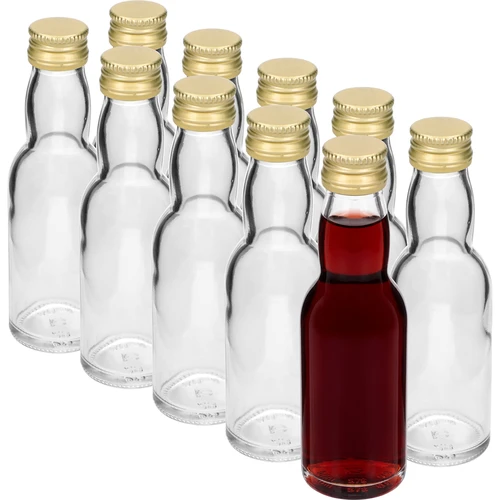 Bottiglietta “Maluch” con tappo dorato, 40 ml, 10 pz. - 2