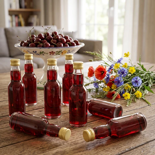 Bottiglietta “Maluch” con tappo dorato, 40 ml, 10 pz. - 10