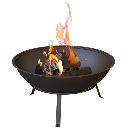 Braciere da giardino con griglia, Ø55 cm, rotondo, a ciotola - 6