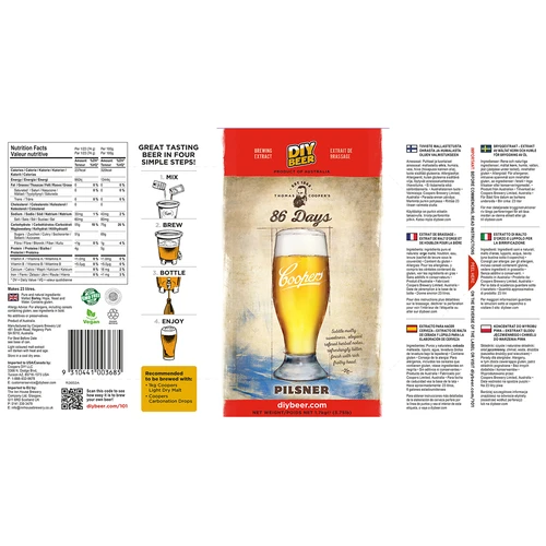 Brewkit Coopers 86 giorni Pilsner - 5