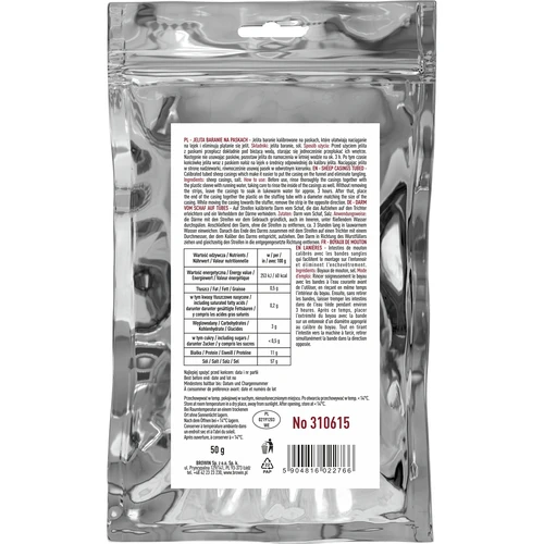 Budella di pecora - fi 22/24 mm, a strisce, 15 m - 2