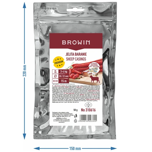 Budelli di pecora su nastro 20/22, 15 m - 4