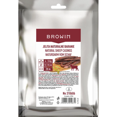 Budelli naturali di pecora cal. 18/20 mm, 20 m