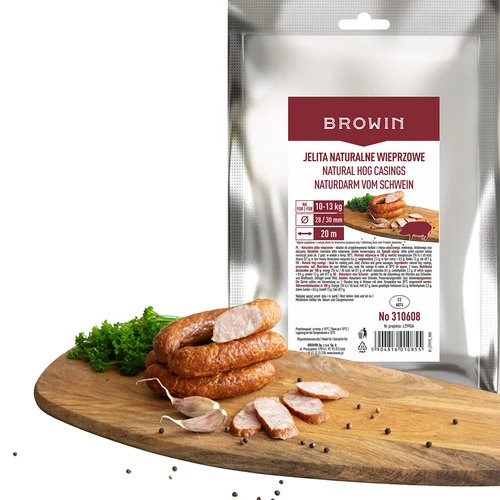 Budello naturale suino calibro 28/30 mm, 20 m - 2