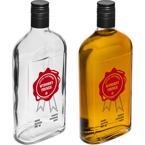 Butelka 500 ml z zakrętką, nadruk  „Wyborny Trunek", 1 szt. - 5