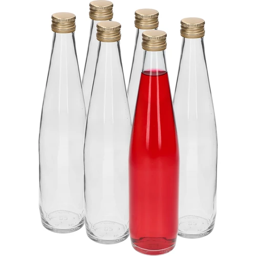 Butelka Klubowa 500 ml ze złotą zakrętką, zestaw 6 szt. - 3