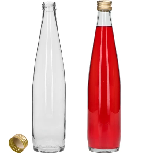 Butelka Klubowa 500 ml ze złotą zakrętką, zestaw 6 szt. - 4