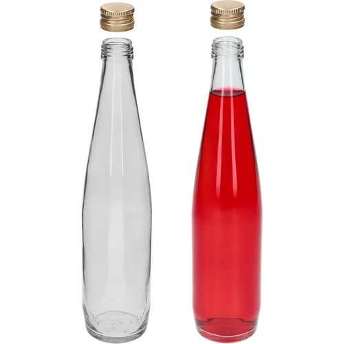 Butelka Klubowa 500 ml ze złotą zakrętką, zestaw 6 szt. - 5