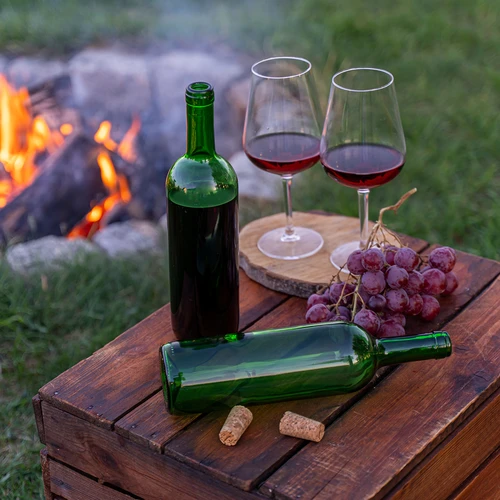 Butelka na wino 0,75 L zielona - zgrzewka 8 szt. - 7