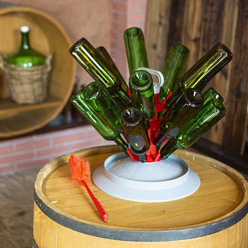 Butelka na wino 0,75L z korkami i kapturkami - 12 szt. - 7
