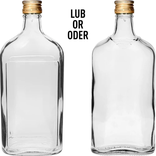 Butelka Piersiówka 500 ml z zakrętką, 6 szt. - 2
