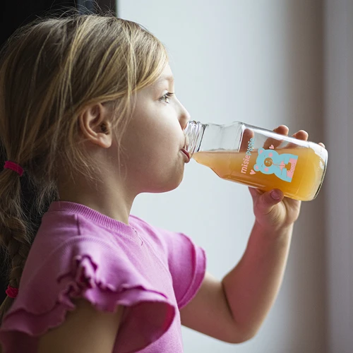 Butelka twist off 330 ml z zakrętką fi43 i kolorowym nadrukiem - 6 szt. - 7