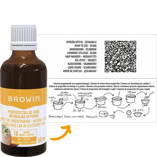 Caglio naturale per formaggio in liquido 50 ml - 2