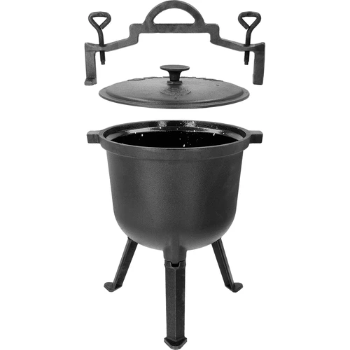 Calderone da cacciatore in ghisa con interno smaltato, 8 L - 2