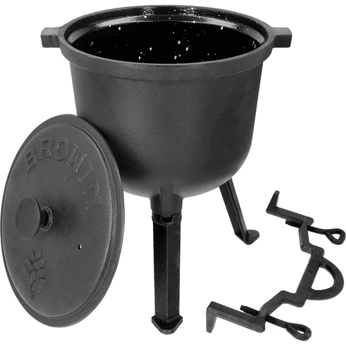 Calderone da cacciatore in ghisa con interno smaltato, 8 L - 3