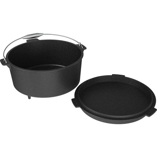 Calderone sospeso in ghisa con coperchio‑padella - 5