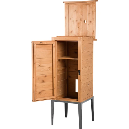 Camera affumicatrice in larice, 200L, con base in acciaio inox - 2