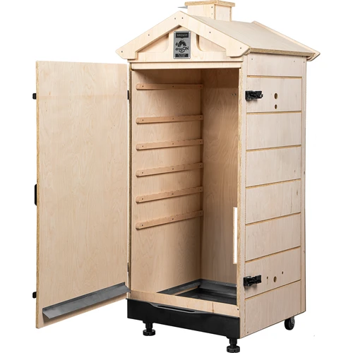 Camera di affumicatura in compensato certificato, senza telaio, 200L, con ruote - 2