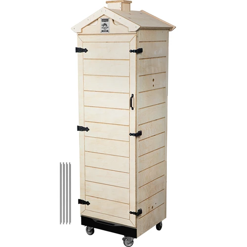 Camera di affumicatura in compensato certificato, senza telaio, 320 L, con ruote