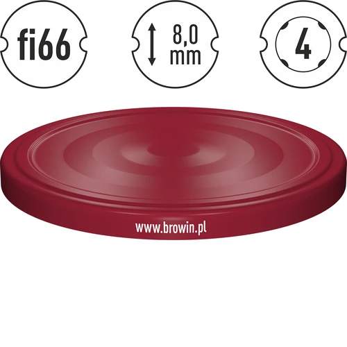 Capsula bordeaux Ø66 - 10 pz. - 4