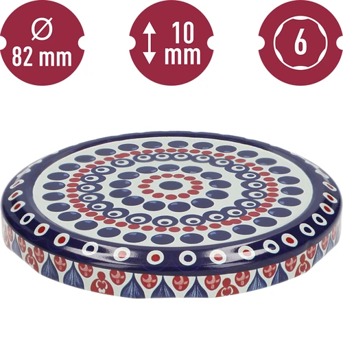 Capsula con stampa - motivo Ceramica 2, Ø 82/6, 10 pz. - 3