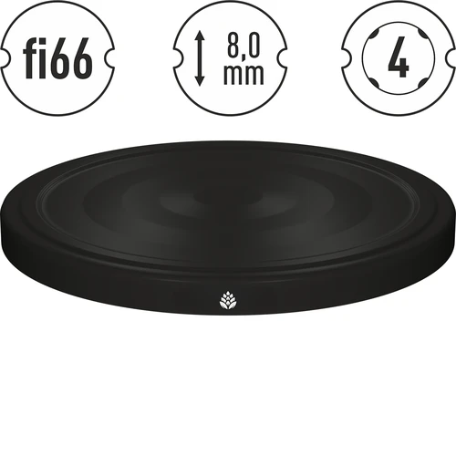 Capsula nera Ø66/4 - confezione da 10 pz - 4