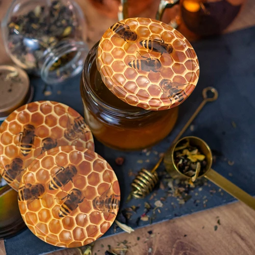 Capsula twist-off fi 82/6 - motivo miele - 10 pz. - 6