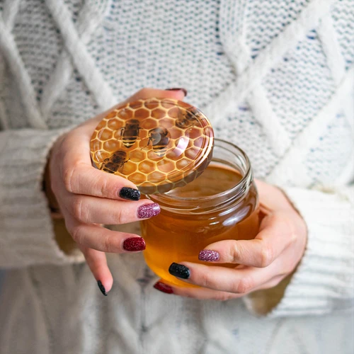 Capsula twist-off fi 82/6 - motivo miele - 10 pz. - 5