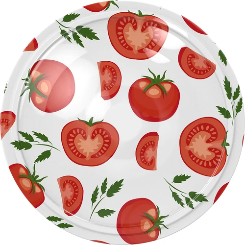 Capsula twist-off Ø 66/4 con motivo pomodori - sfusa