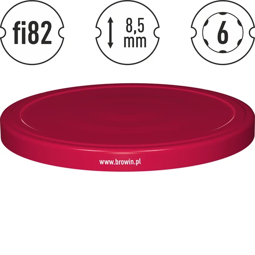 Capsula twist-off Ø 82/6 bordeaux - 10 pz - 4