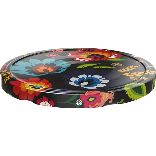 Capsula Twist-Off Ø82/6 Folk nera - 10 pezzi - 2