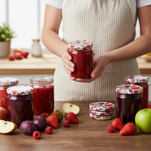 Capsule con stampa – motivo Frutta, Ø 82/6, 10 pz. - 5